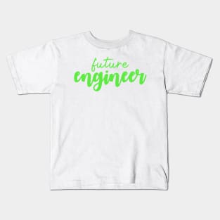Future Engineer - Green Kids T-Shirt